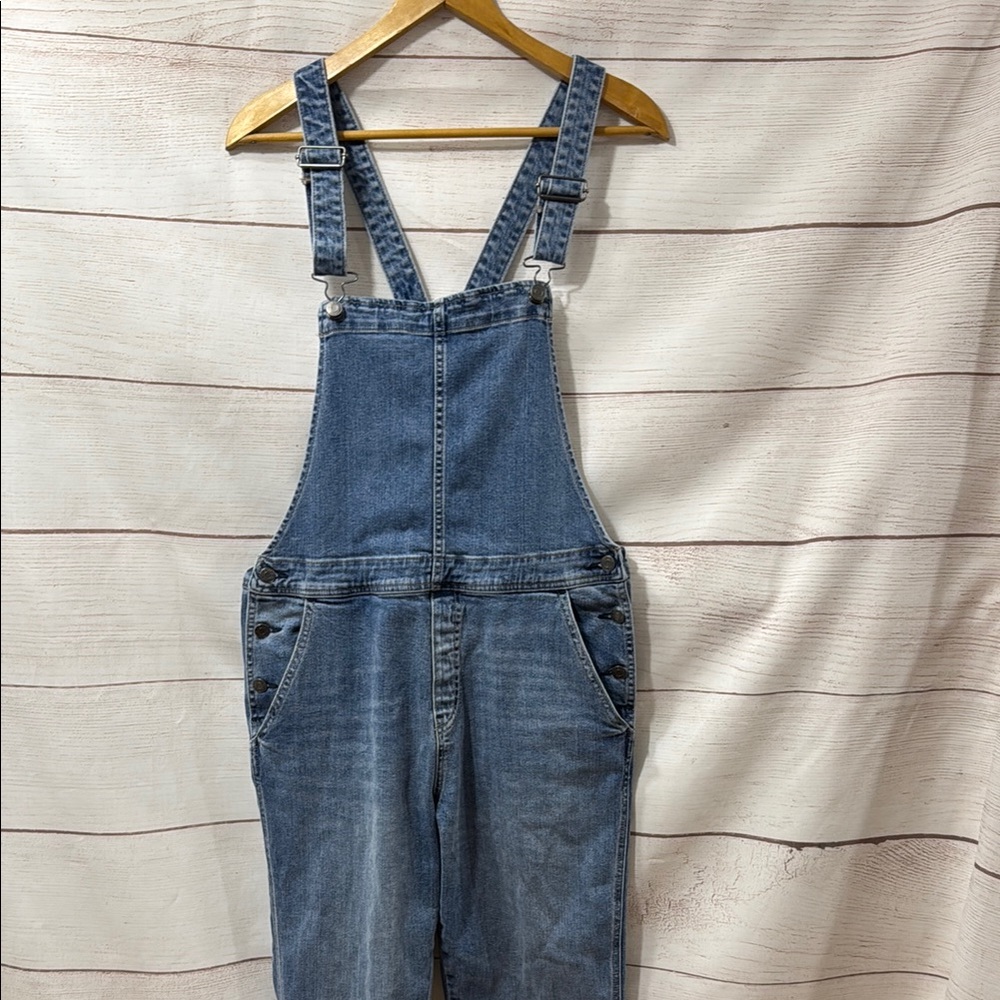 Women's Blue Denim X back Overalls The Gap Size Large